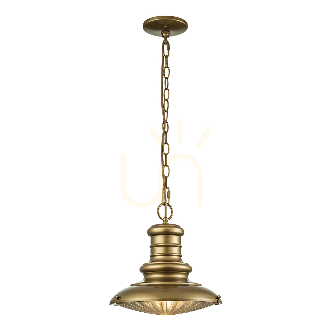 Check Redding Station medium pendant lantern - 1 light source - Aged bronze Elstead Redding Station medium pendant lantern - 1 light source - Aged bronze Elstead