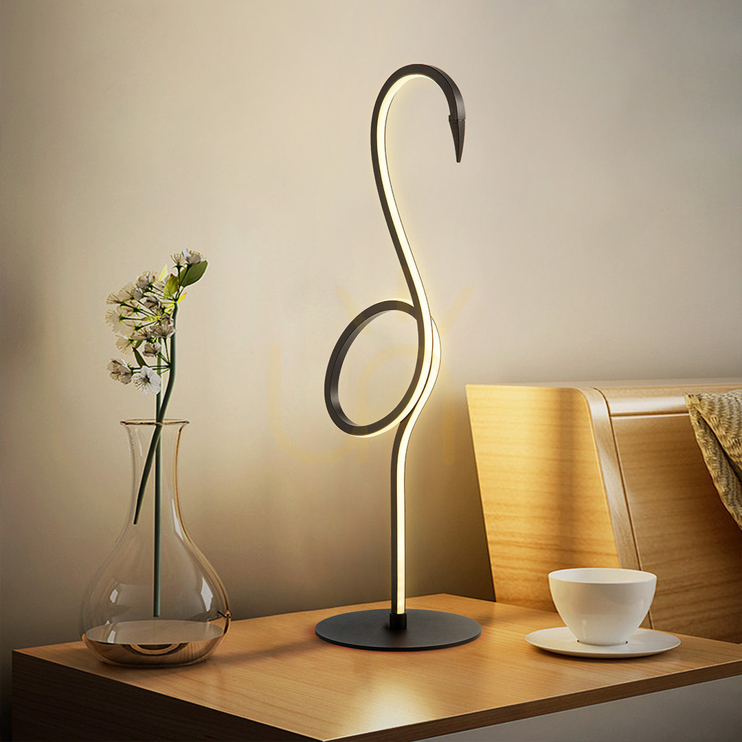 View Flamingo LED table lamp - Black Elstead Flamingo LED table lamp - Black Elstead