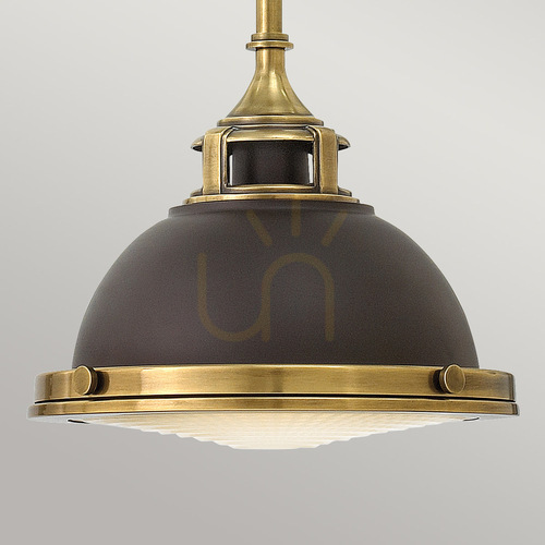 Check Amelia Mini Pendant Light - 1 light - Buckeye Bronze/Restoration Bronze Elstead