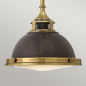 Amelia small pendant lamp - 1 light source - Bronze Elstead small 3