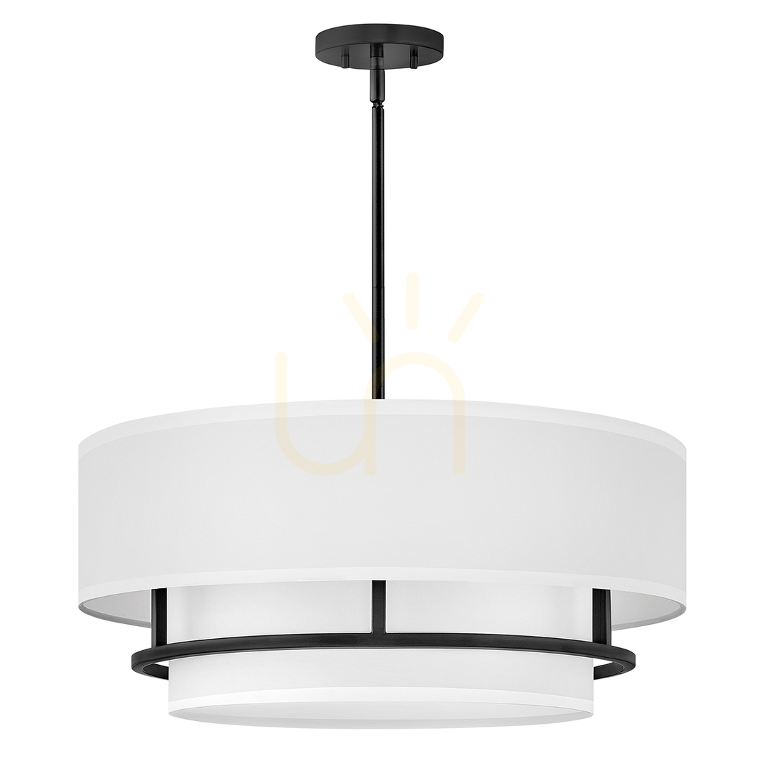 View Graham pendant lamp - 4 light sources - Black Elstead Graham pendant lamp - 4 light sources - Black Elstead