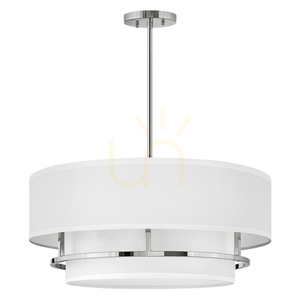 Graham Duo-Mount Pendant / Semi-Flush - 4 Light E14 - Polished Nickel Elstead small 1