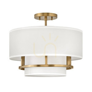 Graham pendant lamp - 3 light sources - Lacquered brass Elstead 0 Graham pendant lamp - 3 light sources - Lacquered brass Elstead small 0