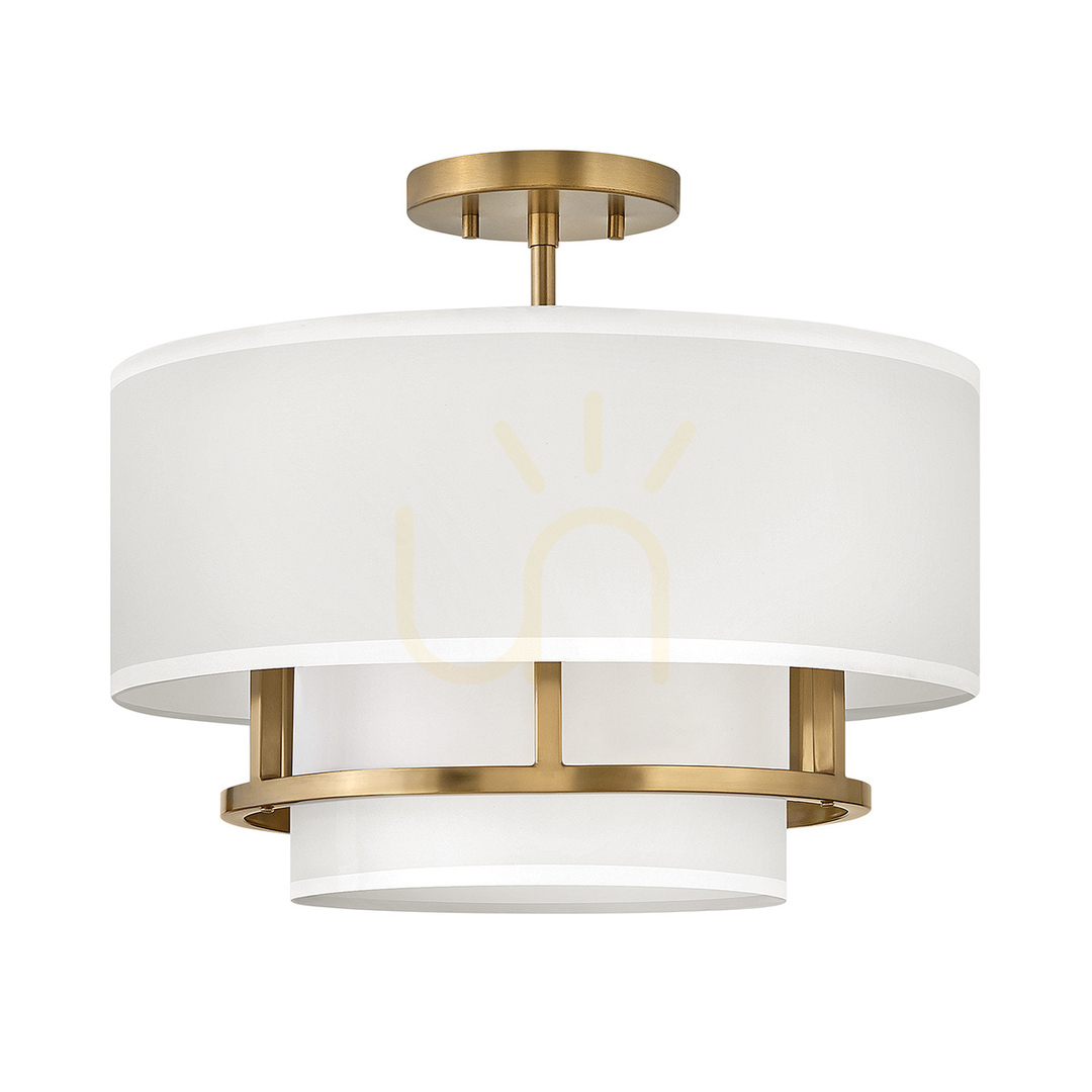 Check Graham pendant lamp - 3 light sources - Lacquered brass Elstead Graham pendant lamp - 3 light sources - Lacquered brass Elstead