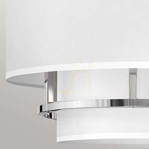 Graham pendant lamp - 3 light sources - Polished nickel Elstead 3 Graham pendant lamp - 3 light sources - Polished nickel Elstead small 3