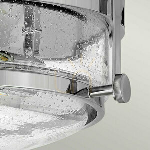 Harper Flush Ceiling Light - 3 light sources - Polished chrome Elstead small 2