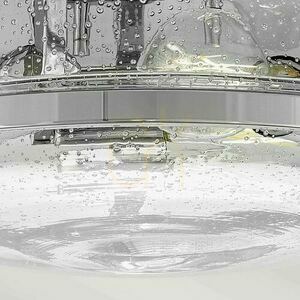 Harper Flush Ceiling Light - 3 light sources - Polished chrome Elstead small 4