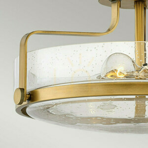 Harper medium semi-flame - 3 light sources - Old brass Elstead 1 Harper medium semi-flame - 3 light sources - Old brass Elstead small 1
