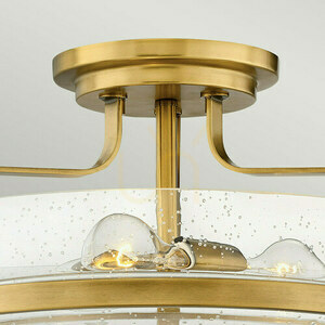 Harper medium semi-flame - 3 light sources - Old brass Elstead 2 Harper medium semi-flame - 3 light sources - Old brass Elstead small 2