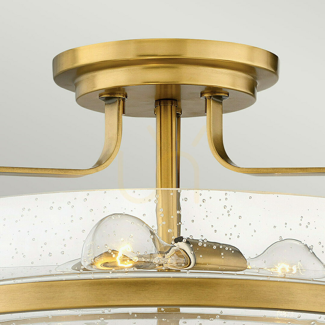 Preview Harper medium semi-flame - 3 light sources - Old brass Elstead Harper medium semi-flame - 3 light sources - Old brass Elstead