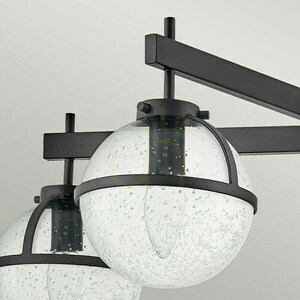 Hollis Semi-Flush Ceiling Light - 5 Lights - Black Elstead small 1