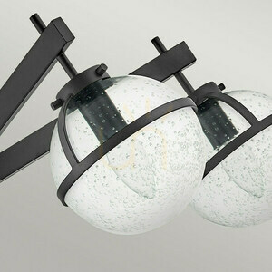 Hollis Semi-Flush Ceiling Light - 5 Lights - Black Elstead small 3