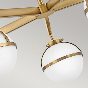 Hollis semi-flame - 5 light sources - Old brass Elstead small 4