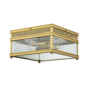 Holborn plafond - 2 light sources - Brushed brass Elstead small 0