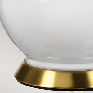 Isla table lamp - 1 light source - White / Aged brass Elstead 3 Isla table lamp - 1 light source - White / Aged brass Elstead small 3