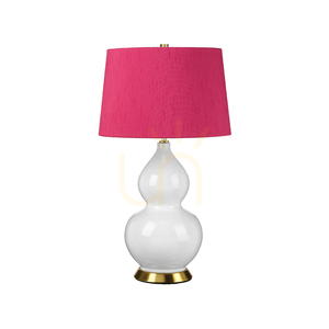 Isla table lamp - 1 light source - White / Aged brass Elstead 0 Isla table lamp - 1 light source - White / Aged brass Elstead small 0