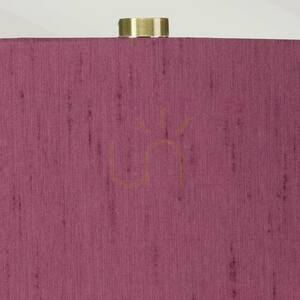 Isla Table Lamp with Bloom Purple Shade - 1 Light - White / Aged Brass Elstead small 1