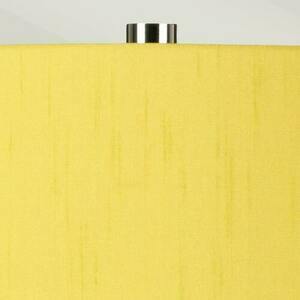 Isla Table Lamp - White Ceramic, Celadine Yellow Shade, Polished Nickel Elstead small 1