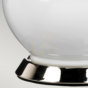 Isla Table Lamp - White Ceramic, Celadine Yellow Shade, Polished Nickel Elstead small 3