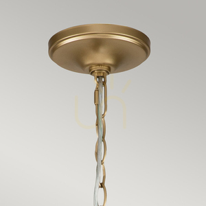 Capitol Hill chandelier - 12 light sources - Painted Natural Brass Elstead small 1