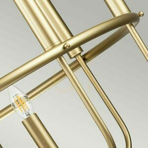 Capitol Hill chandelier - 12 light sources - Painted Natural Brass Elstead small 5
