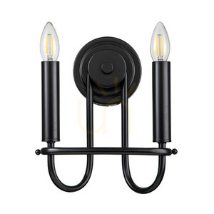 Capitol Hill wall lamp - 2 light sources - Black Elstead small 0