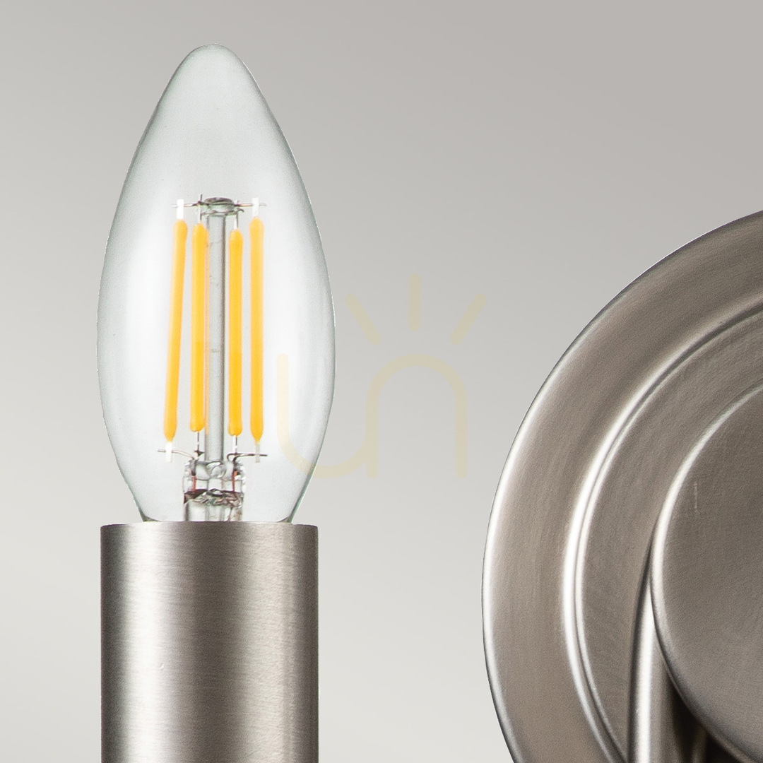 View Capitol Hill wall lamp - 2 light sources - Brushed nickel Elstead Capitol Hill wall lamp - 2 light sources - Brushed nickel Elstead