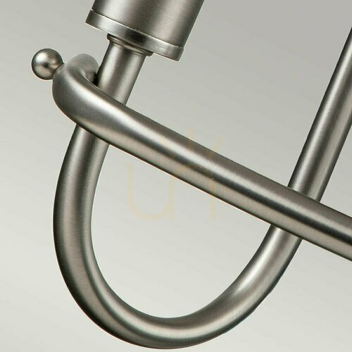 Check Capitol Hill wall lamp - 2 light sources - Brushed nickel Elstead