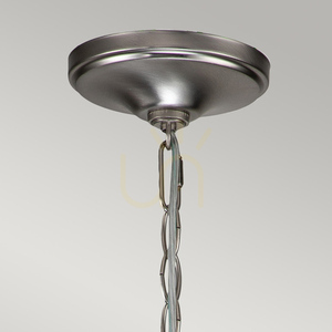 Capitol Hill chandelier - 6 light sources - Brushed nickel Elstead 1 Capitol Hill chandelier - 6 light sources - Brushed nickel Elstead small 1