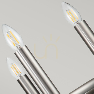 Capitol Hill chandelier - 6 light sources - Brushed nickel Elstead 3 Capitol Hill chandelier - 6 light sources - Brushed nickel Elstead small 3