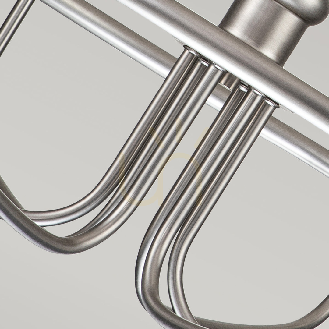 Show Capitol Hill chandelier - 6 light sources - Brushed nickel Elstead Capitol Hill chandelier - 6 light sources - Brushed nickel Elstead