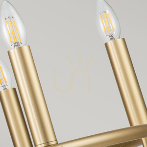 Capitol Hill chandelier - 6 light sources - Natural brass Elstead 5 Capitol Hill chandelier - 6 light sources - Natural brass Elstead small 5