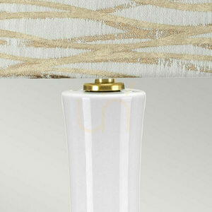 Milo table lamp - 1 light source - White / Aged brass Elstead 2 Milo table lamp - 1 light source - White / Aged brass Elstead small 2