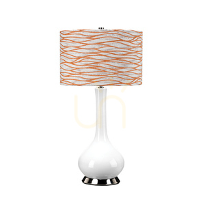 Milo table lamp - 1 light source - White / Polished Nickel Elstead 0 Milo table lamp - 1 light source - White / Polished Nickel Elstead small 0