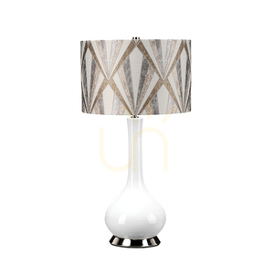 Milo table lamp - 1 light source - White / Polished Nickel Elstead 0 Milo table lamp - 1 light source - White / Polished Nickel Elstead small 0