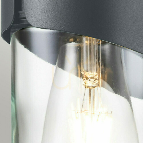 Check Porto wall lantern - 1 light source - Grey Elstead