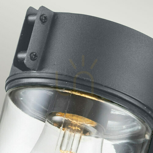 Check Portofino wall lantern - 1 light source - Grey Elstead