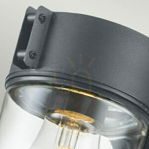 Portofino wall lantern - 1 light source - Grey Elstead small 1