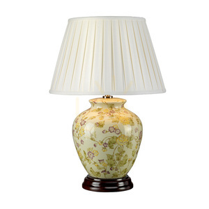 Yellow Flowers table lamp - 1 light source Elstead small 0