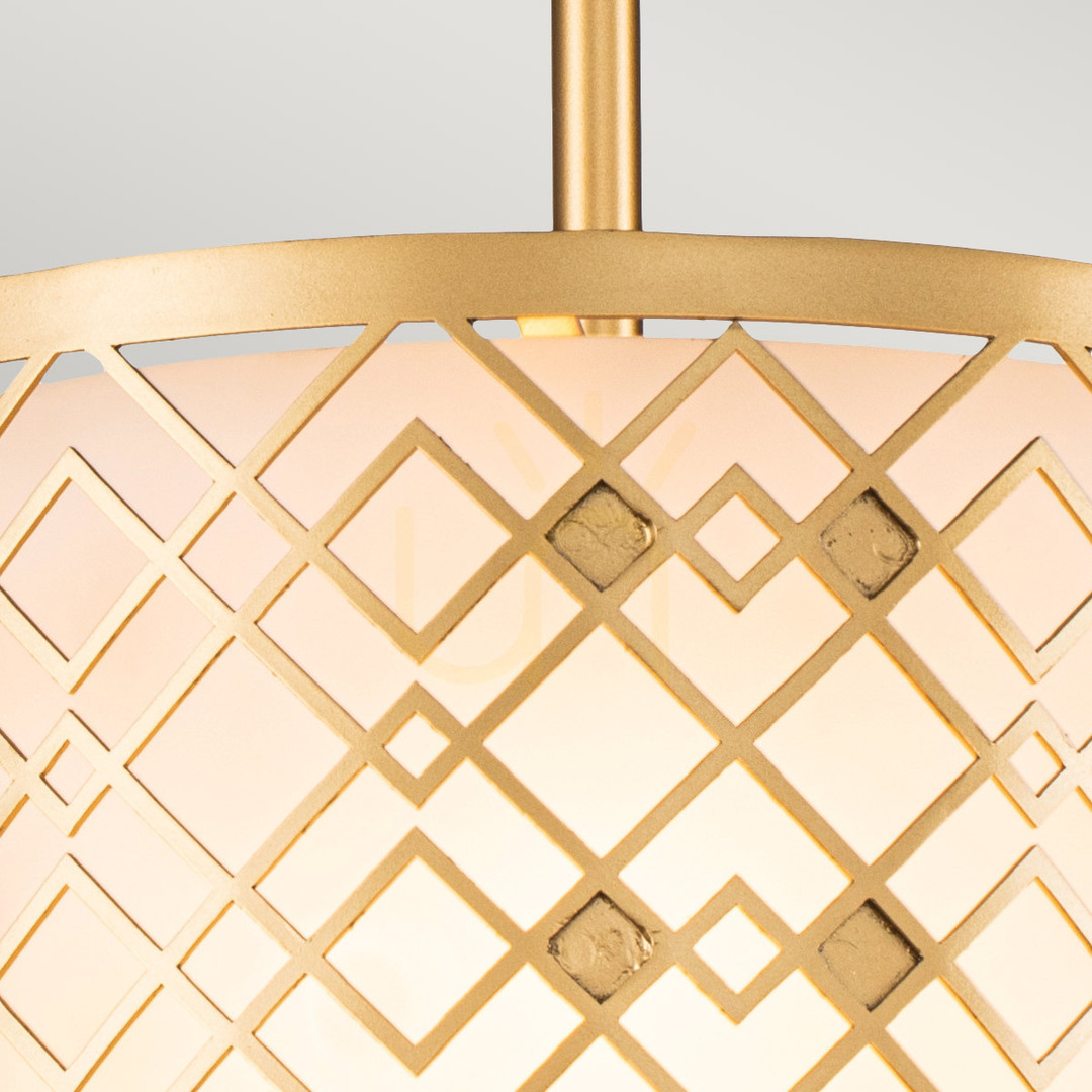 Preview Ziggy small pendant lamp - 1 light source - Lacquered gold Elstead Ziggy small pendant lamp - 1 light source - Lacquered gold Elstead