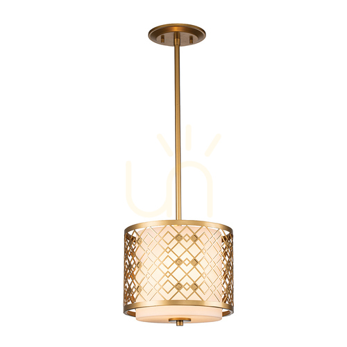 Check Ziggy small pendant lamp - 1 light source - Lacquered gold Elstead