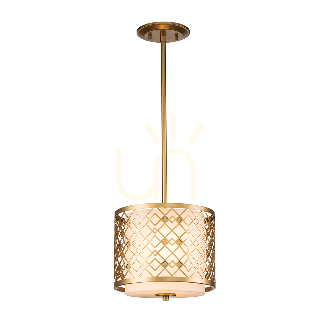 Check Ziggy small pendant lamp - 1 light source - Lacquered gold Elstead Ziggy small pendant lamp - 1 light source - Lacquered gold Elstead