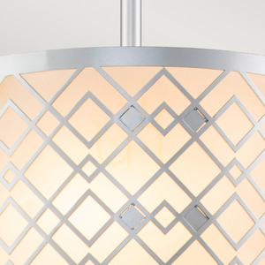 Ziggy small pendant lamp - 1 light source - Lacquered silver Elstead 2 Ziggy small pendant lamp - 1 light source - Lacquered silver Elstead small 2
