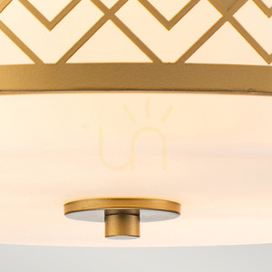 Ziggy medium plafond - 2 light sources - Lacquered gold Elstead small 1