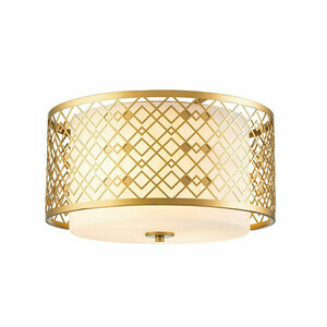 Ziggy medium plafond - 2 light sources - Lacquered gold Elstead small 0