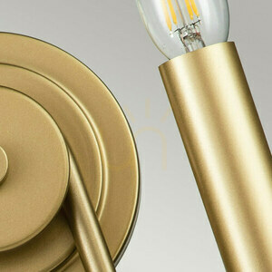 Capitol Hill wall lamp - 2 light sources - Painted natural brass Elstead small 5