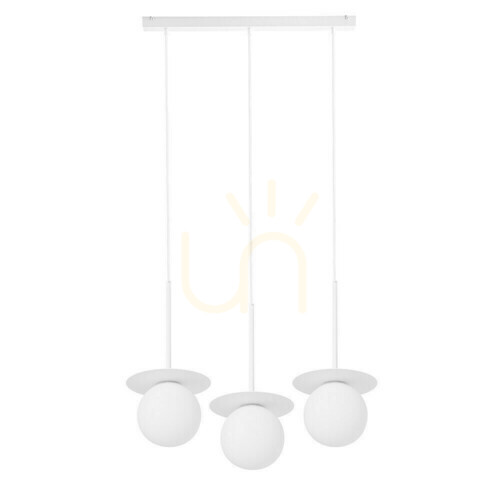 Check BORRA B 3L white triple ceiling lamp