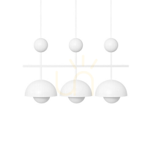 Check KELLO B white triple ceiling lamp