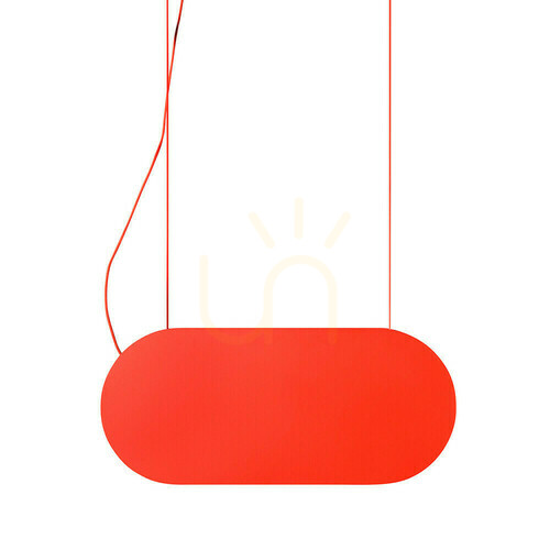 Check MALUMI A red-orange ceiling pendant lamp