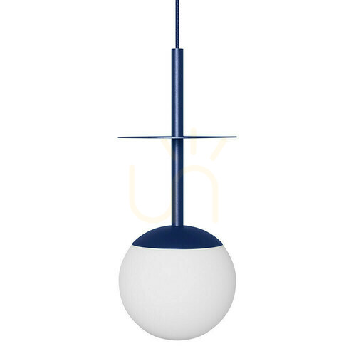 Check PLAAT A navy blue ceiling pendant lamp